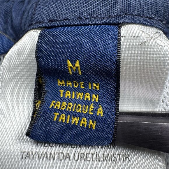 Polo Ralph Lauren Swim Shorts Men Medium Navy White Stripe Floral Hibiscus Trunk - Picture 4 of 15